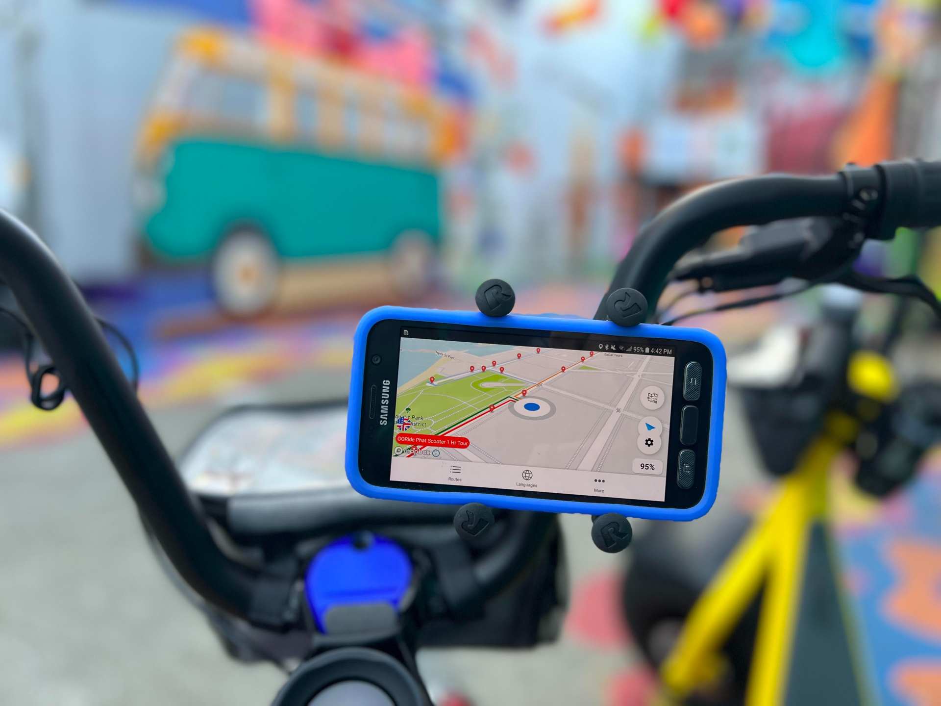 GoRide electric scooter rental in san francisco